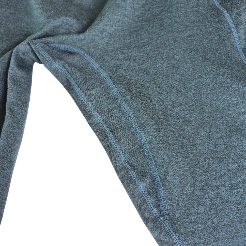 Stori Leggings Size 6 Teal Heather Soft Double Brush Heavy Weight Pockets Tights - Picture 4 of 8